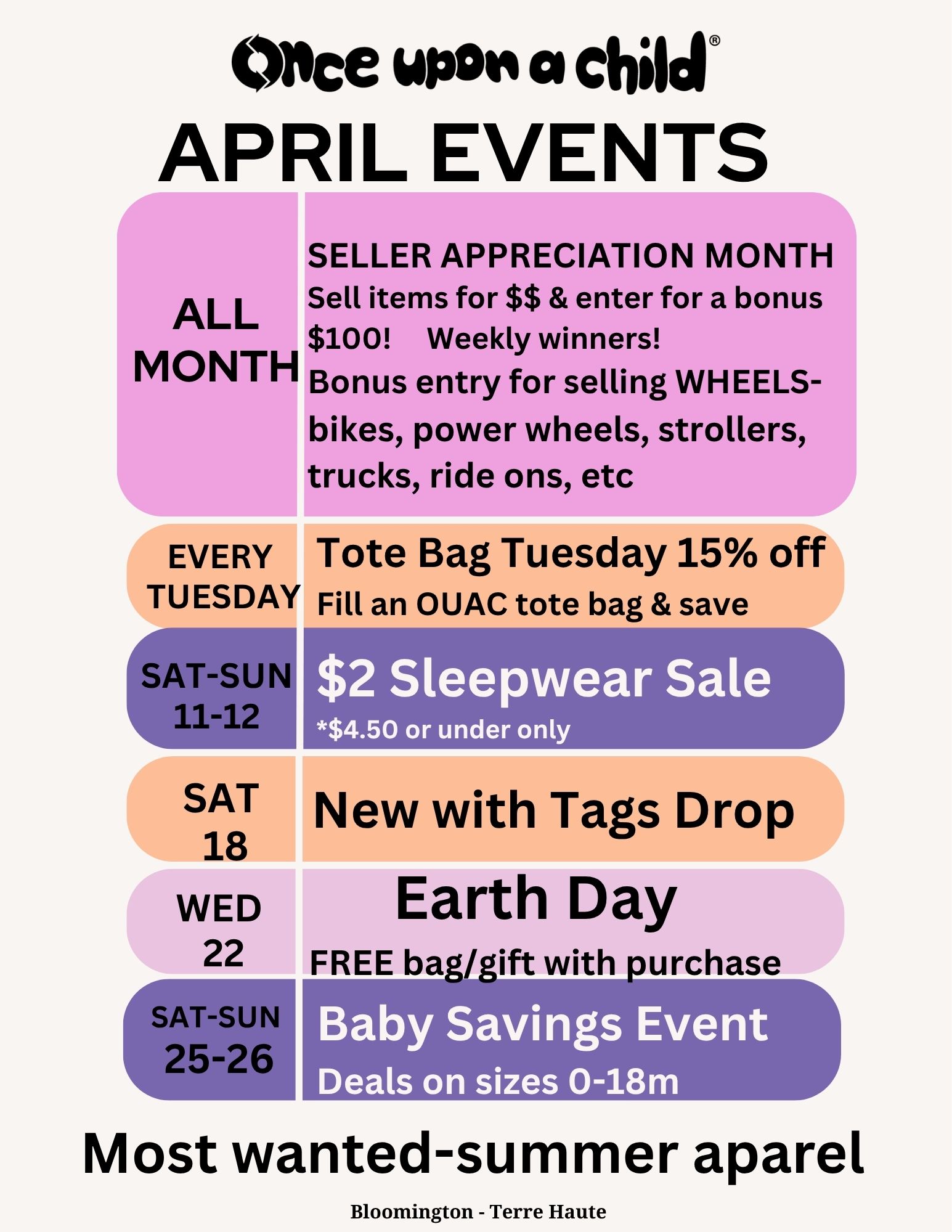 April Events